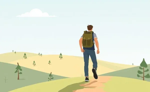 A person confidently starting a new journey